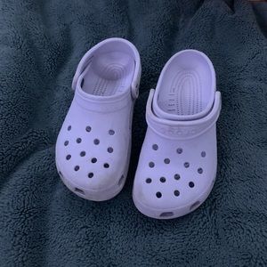 Purple crocs